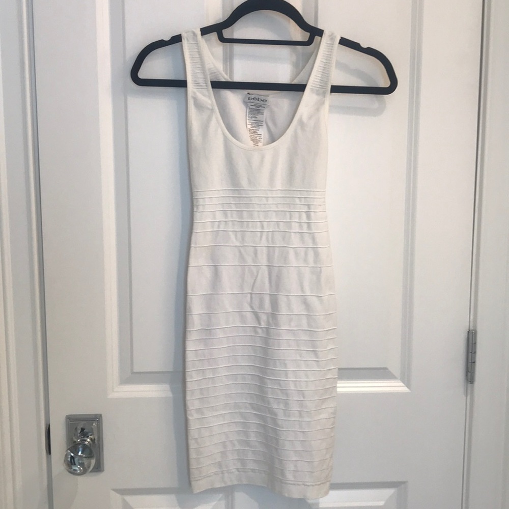 Bebe White Bodycon Dress
